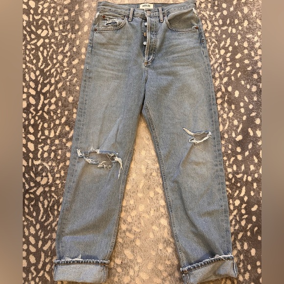 Agolde 90s distressed light wash jeans, 25 - Picture 2 of 11